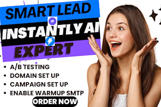 manage smartlead instantly ai email warmup and campaign for cold email outreach