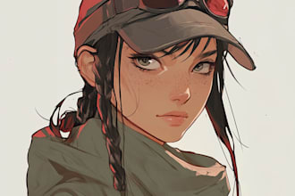 draw anime portrait or orginal character avatar for you pfp
