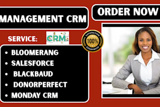 setup non profit management crm bloomerang salesforce blackbaud donorperfect