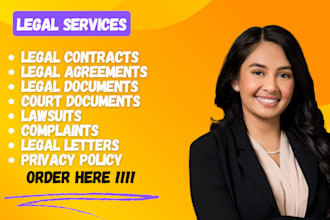 draft legal agreement, contract, court document, legal letter, petition, lawsuit