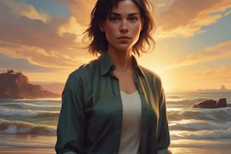 make realistic digital oil painting portrait
