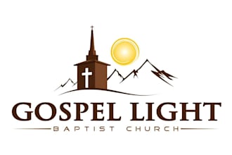design unique minimalist church religious christian ministry logo