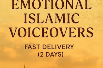 record emotional islamic voiceovers in urdu or english