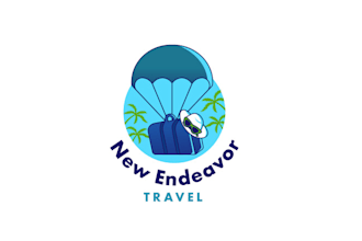design motivation fun hip travel agency logo