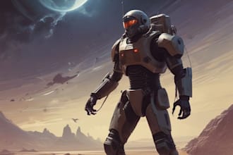 design spaceship, sci fi illustration and sci fi art
