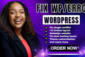 fix wordpress error fix wordpress issues wordpress error wordpress bug fix