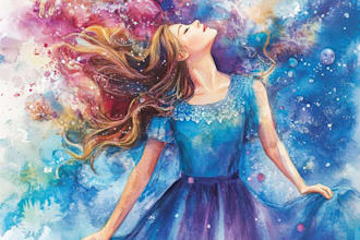 illustrate your d and d character watercolor portrait