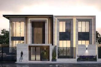 create 3d exterior elevation and 3d modeling
