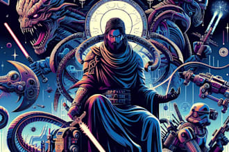 make star wars and sci fi illustration and game design
