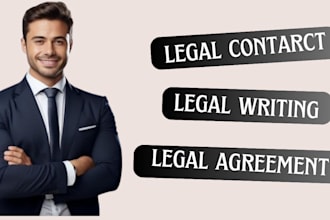 be your UK solicitor for legal writing, legal contract, legal agreement