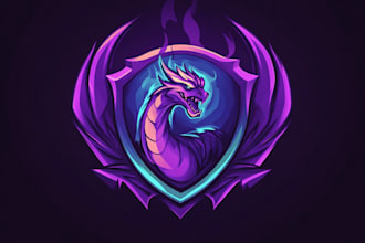make a mythical beasts, monsters, fantasy logo