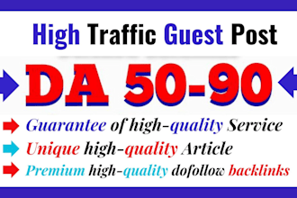 provide guest post on high da site with dofollow seo backlinks