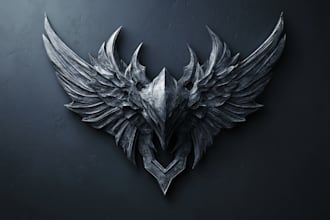 draw medieval, fantasy, rpg, rustic, sci fi and game logo