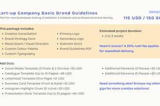 do your start up company basic brand guidelines