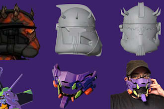 sculpt 3d printable cosplay mask model 3d helmet custom 3d mask stl file