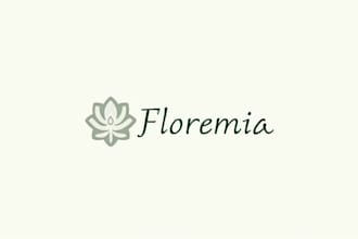 design outstanding elegant flower bud minimalist logo with express delivery