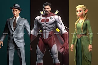 make 3d character model from 2d concept art