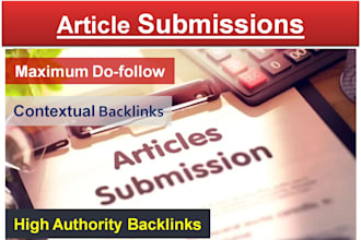 do manual article submissions for powerful off page SEO and top google rankings