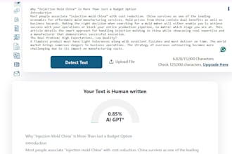 edit, proofread, humanize ai content and plagiarism check