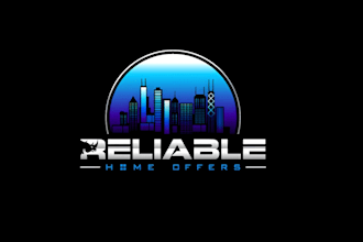 design real estate, roofing, construction logo