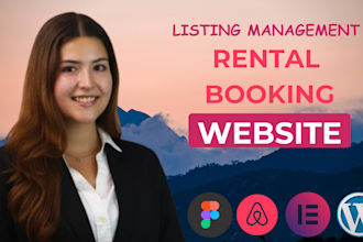 design  property management or vacation rental website in wordpress