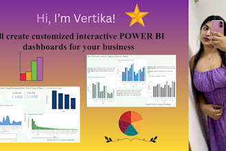 create power bi or tableau dashboards for your business