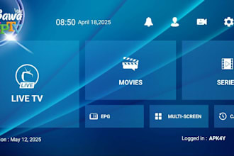 rebrand and modify iptv apks, tivimate, xciptv, ibo player with full admin panel