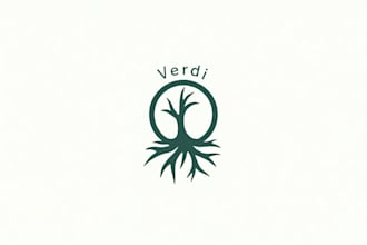 make eye catching simple tree roots minimalist logo within 1 day