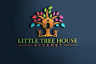design tree house logo for maintenance, landscape and lawn care company