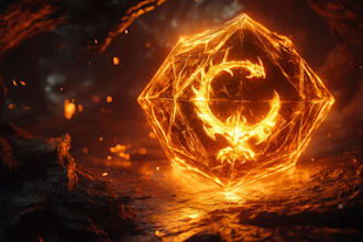 design an fantasy rpg logo dnd image for you