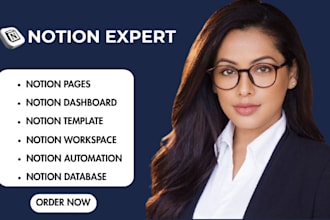 setup notion workspace, teamspace, dashboard, database, automation