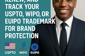 monitor, renew, and track your uspto, wipo, or euipo trademark for brand protect