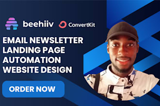 create beehiiv landing page beehive email newsletter convertkitai automation