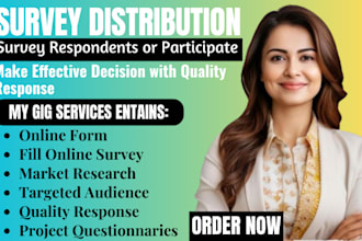 distribute 1000 respondents to fill online survey, jotforms and polls