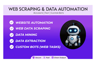 do web scraping, data extraction, and web automation