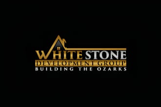 design real estate, property, construction, roofing logo