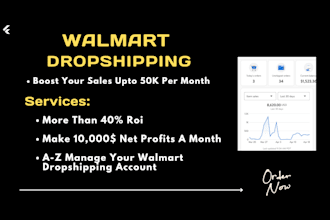 manage walmart marketplace dropshipping account and wfs business