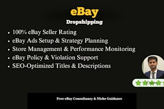 do ebay listing, ebay product listing, ebay dropshipping, ebay PPC campaigns