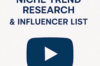 research youtube influencer for your niche or brand