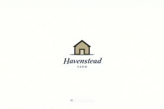 design outstanding barn house minimalist logo with express delivery