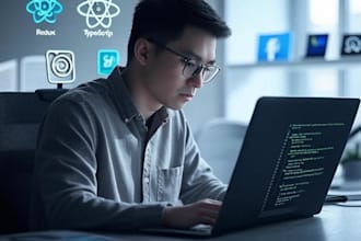 build responsive react js web apps with redux and typescript