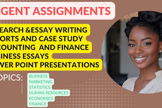 do accounting, finance, statistics economics, business, and marketing tasks