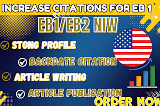 write publish journal articles and boost citations for eb1 and eb2 niw
