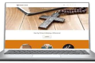 build a author website, church website, christian, ministry and donation