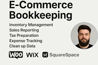 ecommerce bookkeeping for woo, wix, ecwid and squarespace