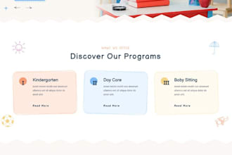 build elearning website for daycare wordpress preschool learnpress kindergarten