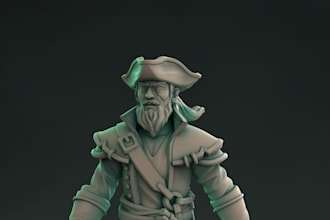 fantasy figurine design, miniature terrain,warhammer40k,tabletop,anime character