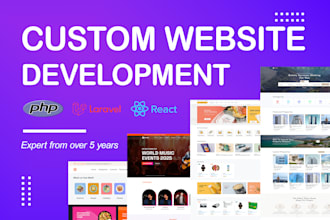 be web application developer to web app development using php, laravel, react