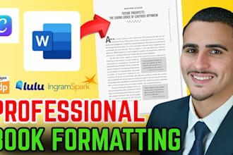 book formatting book cover book layout for print ebook KDP