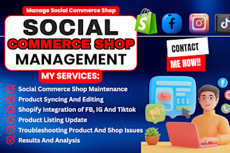 optimize and manage your shopify social commerce shops, to boost sales traffic